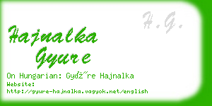 hajnalka gyure business card